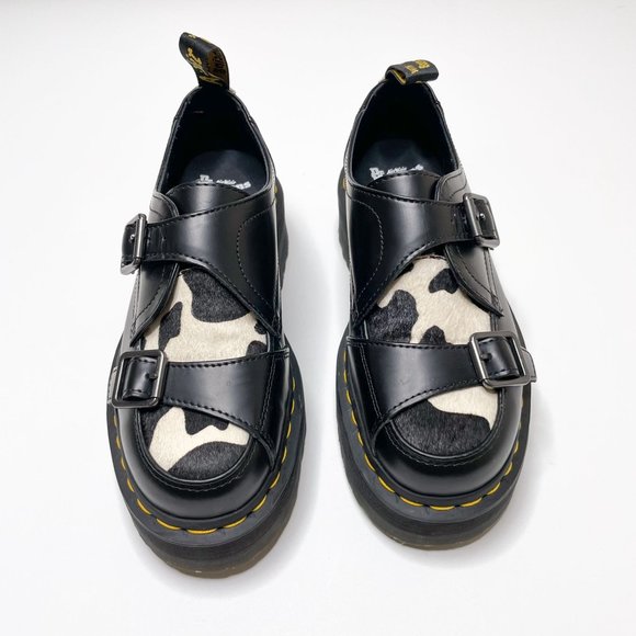 Dr Martens Cow Print Creepers Womens 